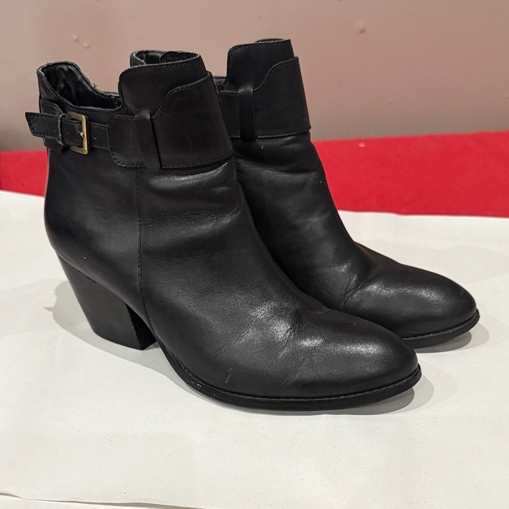 Sam Edelman Black Ankle Booties with Buckle